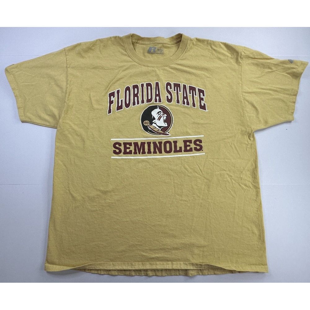 Florida State Seminoles Shirt Mens Adult XL Gold Red College Football